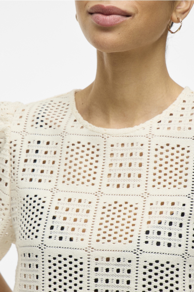 VINOVIRA O-NECK S/S TOP 14106577 Birch